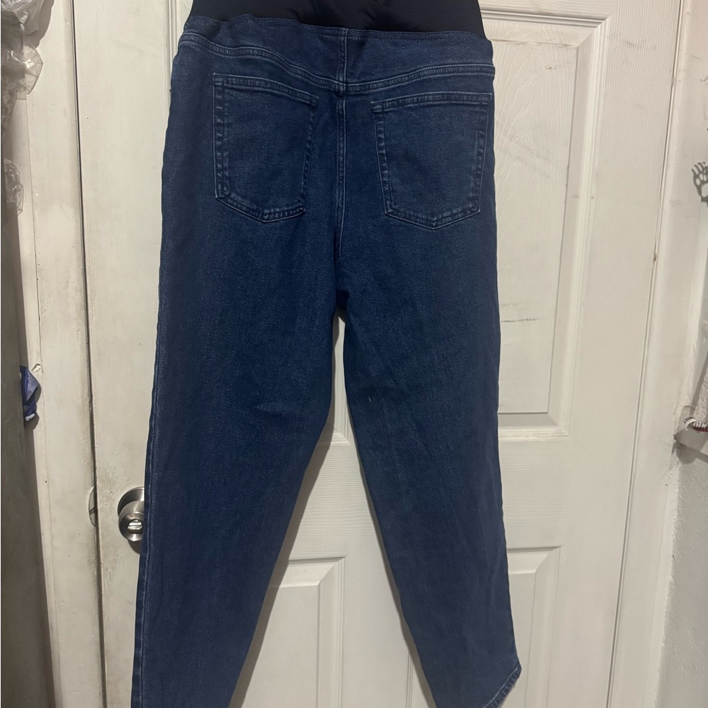 Isabel Maternity by Ingrid & Isabel Blue Straight Leg Jeans - Picture 4 of 7